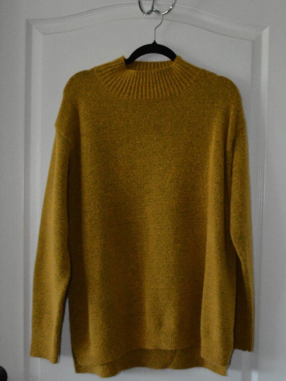 Pinch Women's Mustard Yellow Mock Neck Sweater size Large